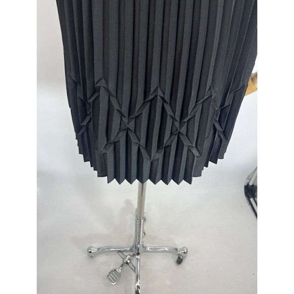 Ted Baker Womens Black Top Size 1 Pleated Boxy Short Sleeve Size 4 US - Picture 6 of 14
